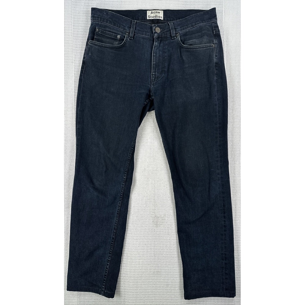 Acne Studios Ace Blue Black Jeans Slim Men's 31 x 32 - Picture 1 of 8